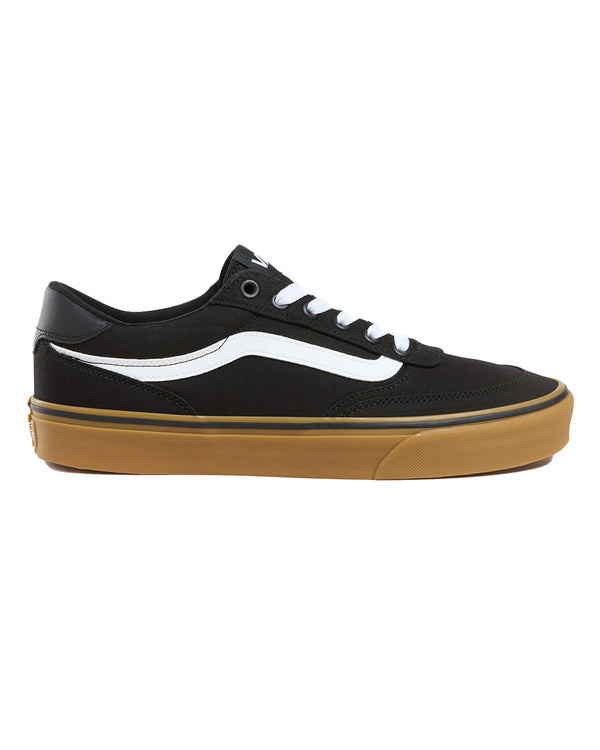 Vans Brooklyn Ls Canvas Shoes (black/gum) Tall Mens Clothing