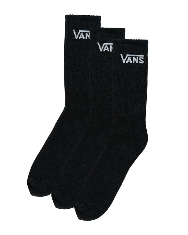 Vans Classic Crew Socks 3 Pairs (black)