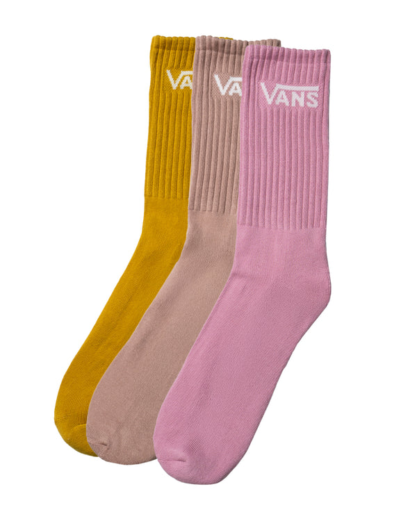 Vans Classic Crew Socks 3 Pairs (pink dawn)