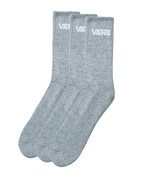 Vans Classic Crew Socks 3 Pairs (heather grey)
