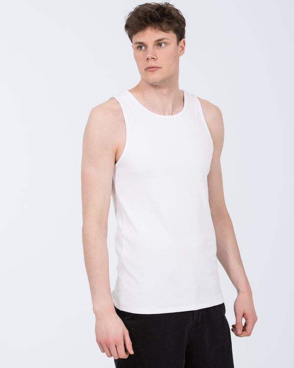 2t Tall Ribbed Vest (white)