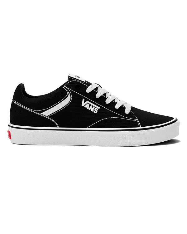 Vans Seldan Canvas Trainers Size 13/14/15 (black/white) Tall