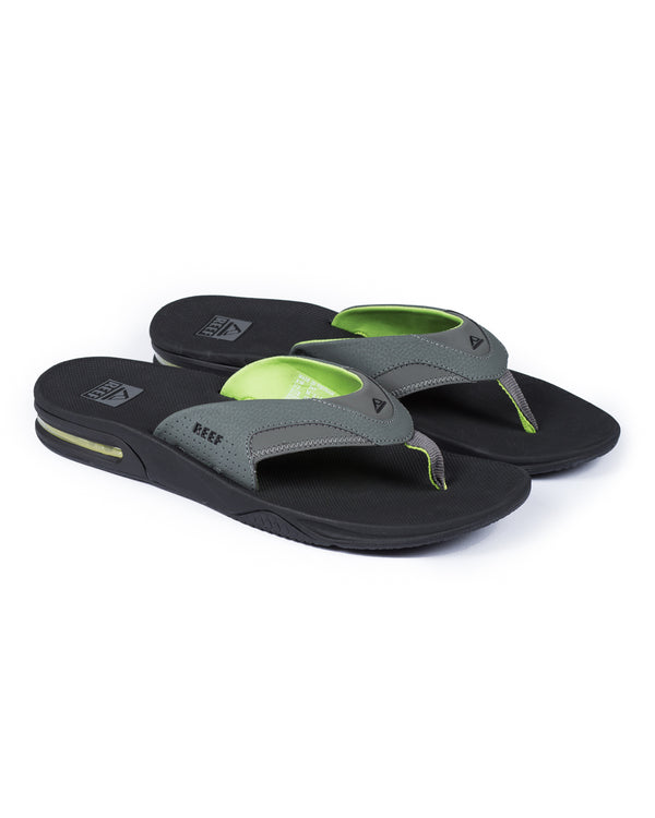 Reef Fanning Flip Flops (black/green)