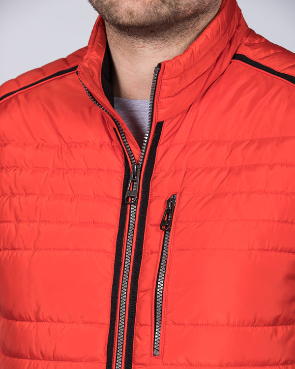Cabano Tall Quilted Gilet (orange)