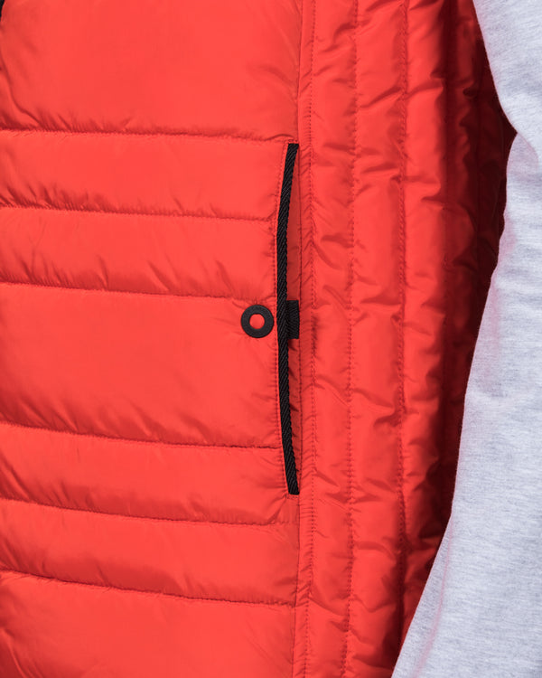 Cabano Tall Quilted Gilet (orange)