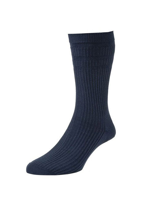 HJ Hall Softop Cotton Socks 3 Pack (navy)
