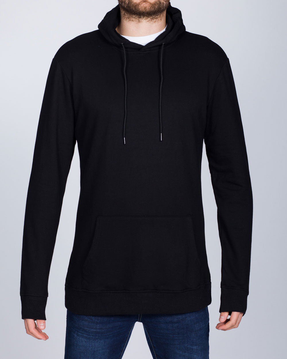 2t Pullover Extra Long Tall Mens Active Hoodie (black) | Tall Mens