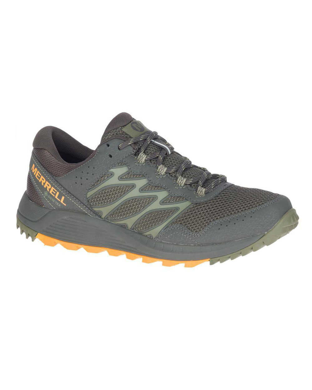 Merrell Wildwood Gore-Tex (olive) Mens Big Running Trainers