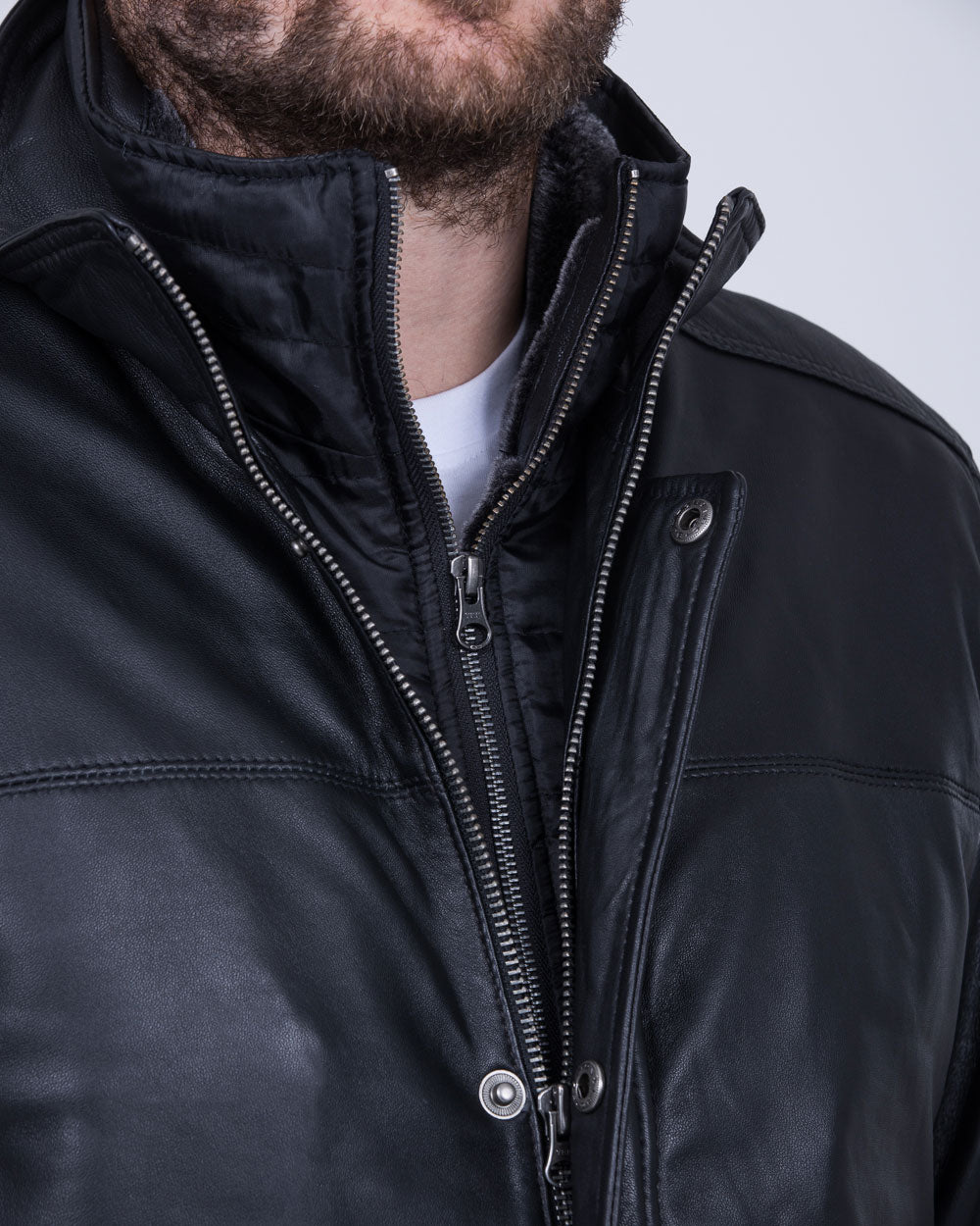 Redpoint Carlson Extra Long Longer Tall Taller Leather Jacket