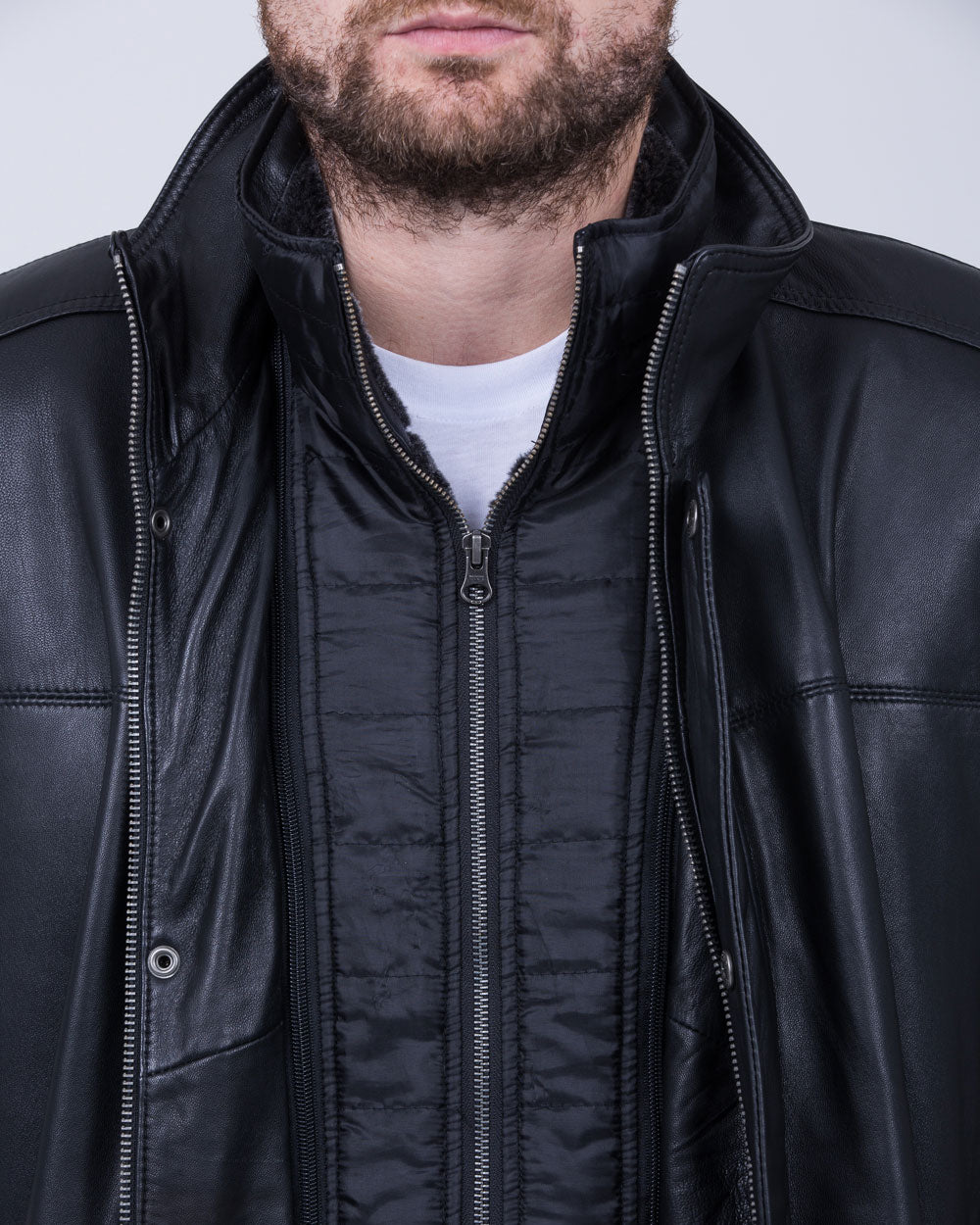 Redpoint Carlson Extra Long Longer Tall Taller Leather Jacket