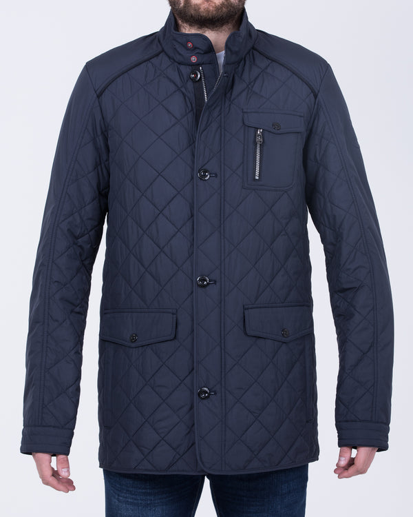 Cabano Tall Quilted Diamond Jacket (navy)