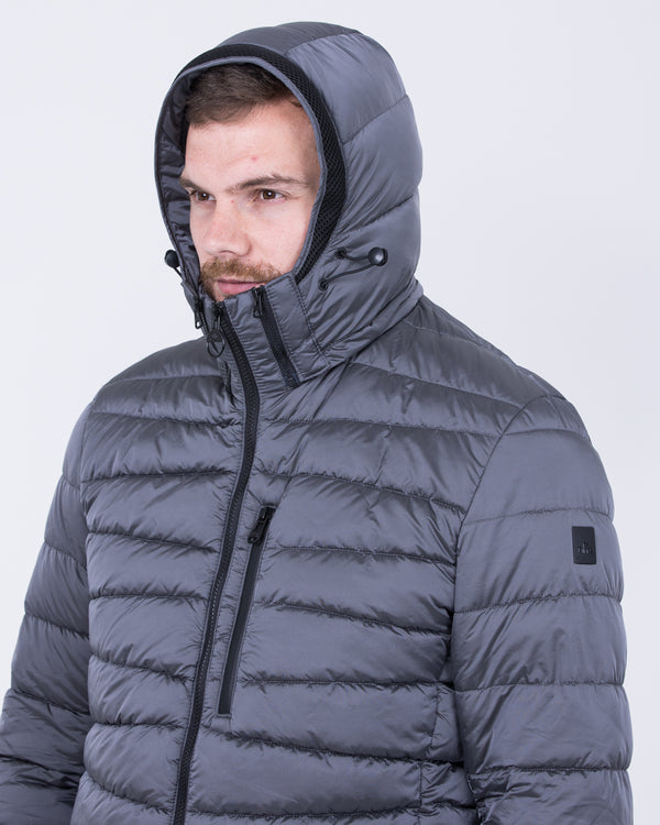 Cabano Tall Adjustable Puffer Jacket (graphite)