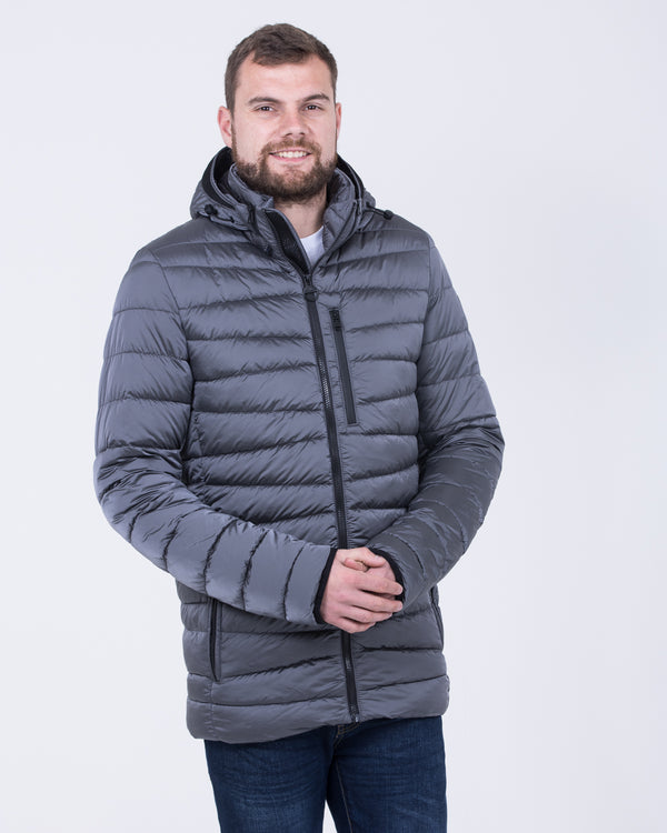 Cabano Tall Adjustable Puffer Jacket (graphite)