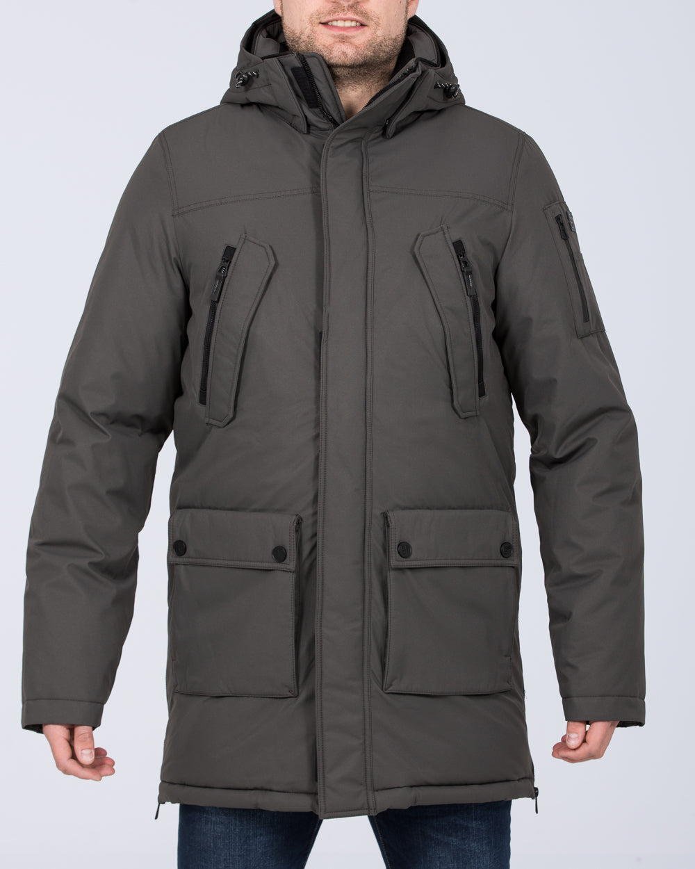 Redpoint Eddy Extra Long Longer Tall Taller Parka Jacket (grey) | Tall ...