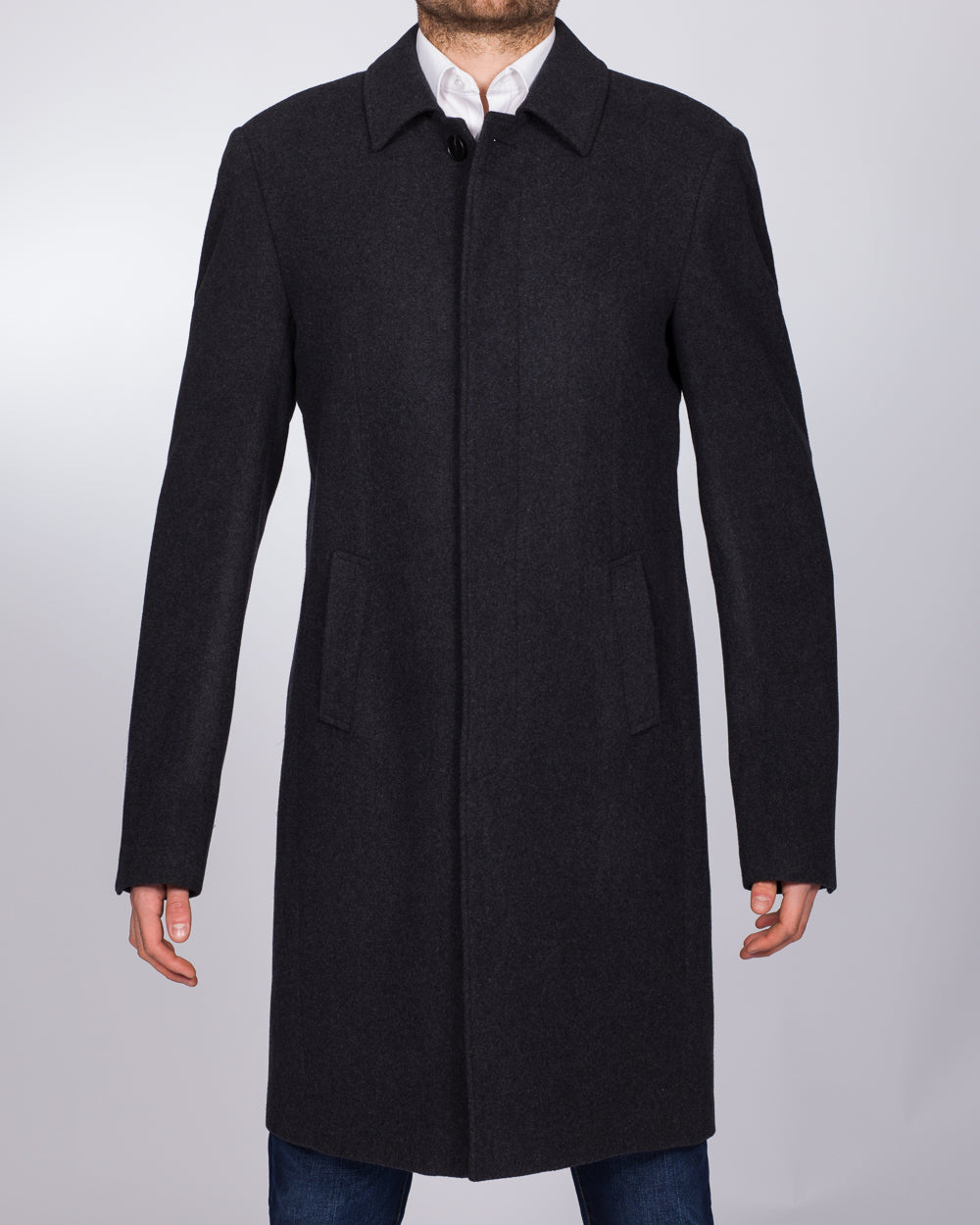 Skopes Tall Mens Extra Long Aldgate Overcoat (charcoal) Jacket