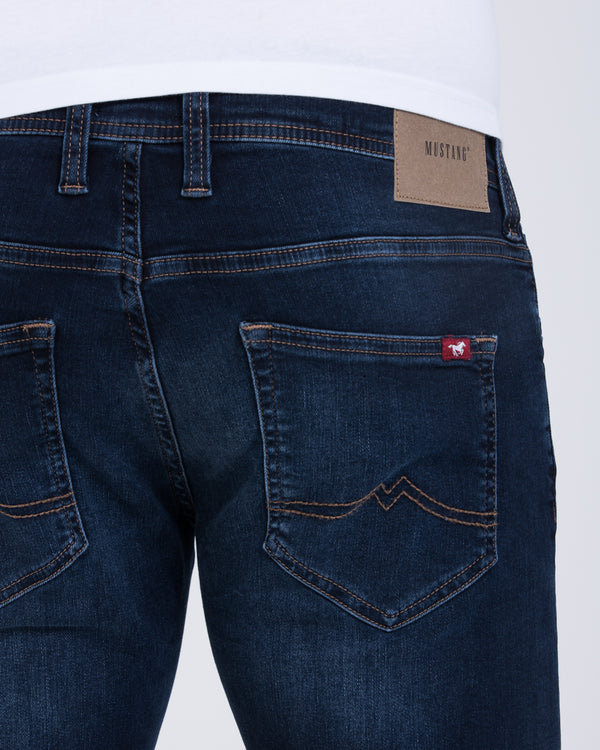 Mustang Oregon Tapered Slim Fit Tall Jeans (dark denim wash)