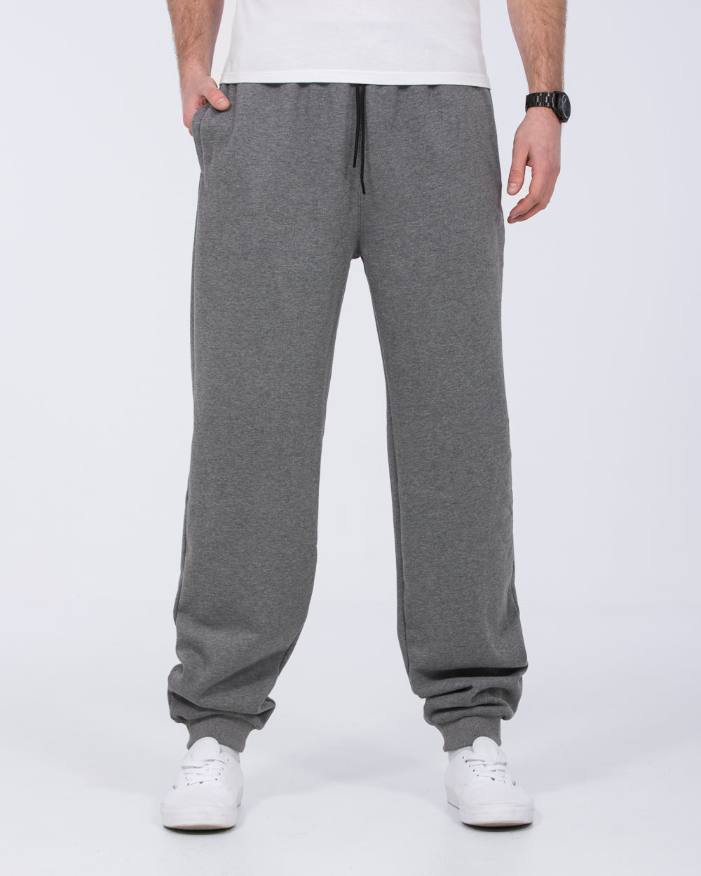 2t Stuart Oversized Tall Mens Extra Long Joggers (charcoal) 34 / 36 ...
