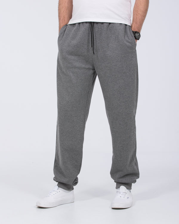 2t Stuart Oversized Tall Mens Extra Long Joggers (charcoal) 34