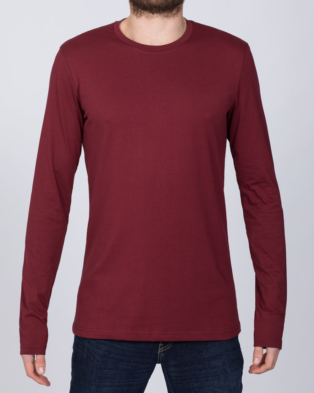 2t Tall Long Sleeve T-Shirt (burgundy)