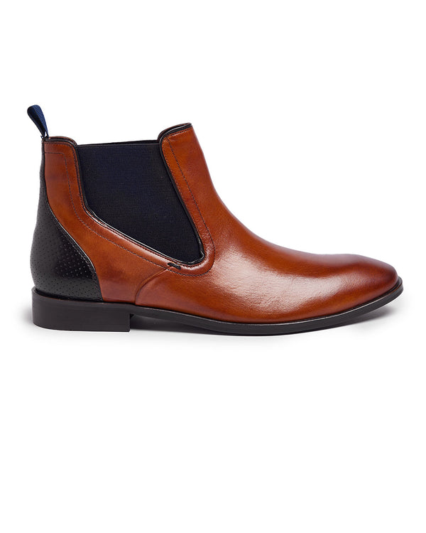 Pod Paul ODonnell Phoenix 2 Chelsea Boot (cognac/navy)