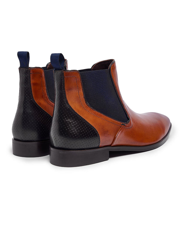 Pod Paul ODonnell Phoenix 2 Chelsea Boot (cognac/navy)
