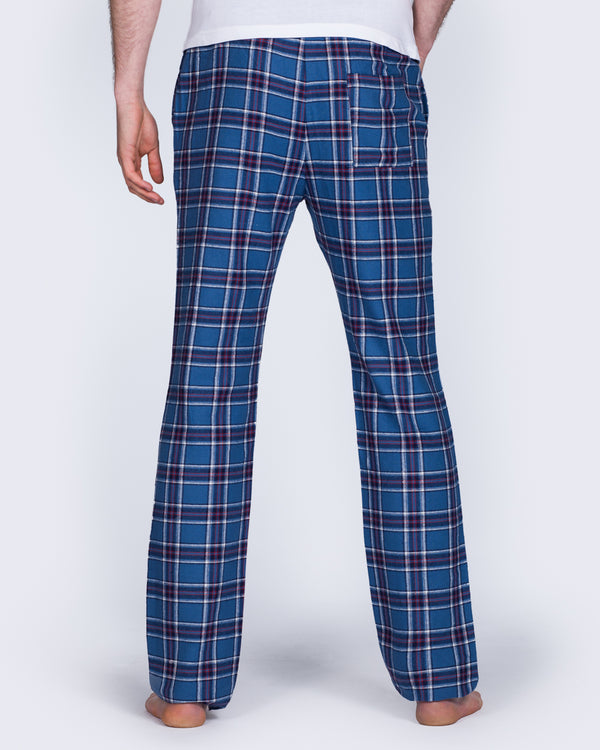 2t Extra long Tall Pyjama/Pajama Bottoms Blue Mens Tall Mens