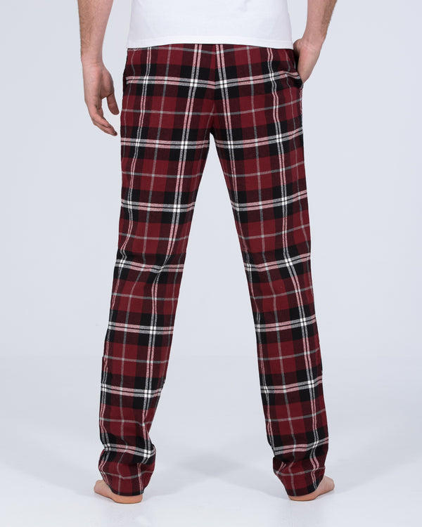 Nightwear Mens Extra Long Pajama Pants Maroon Pajama Pants 2t