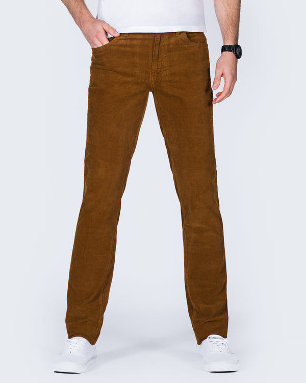 Redpoint Milton Slim Fit Tall Cord Jeans (dark camel)