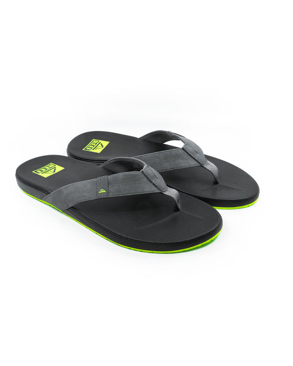 Reef Cushion Phantom Flip Flops (black/lime)