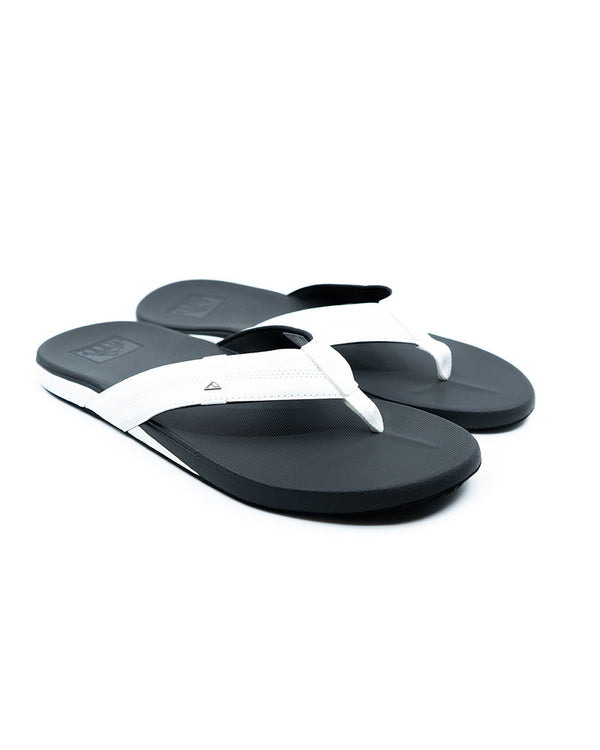 Reef Cushion Bounce Phantom Flip Flops (white/charcoal)