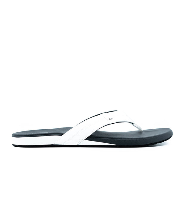 Reef Cushion Bounce Phantom Flip Flops (white/charcoal)