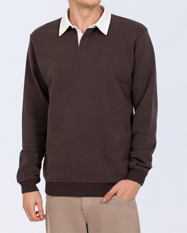 2t Denburn Tall Rugby Sweatshirt (chocolate)