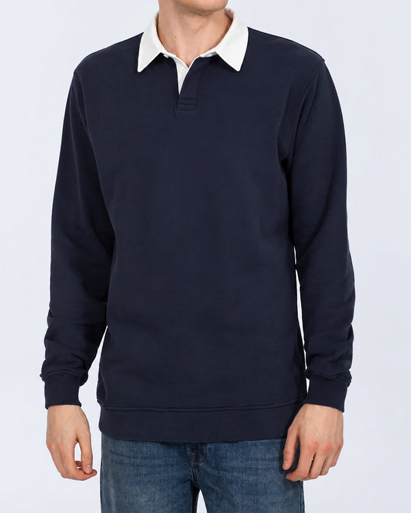 2t Denburn Tall Rugby Sweatshirt (navy)