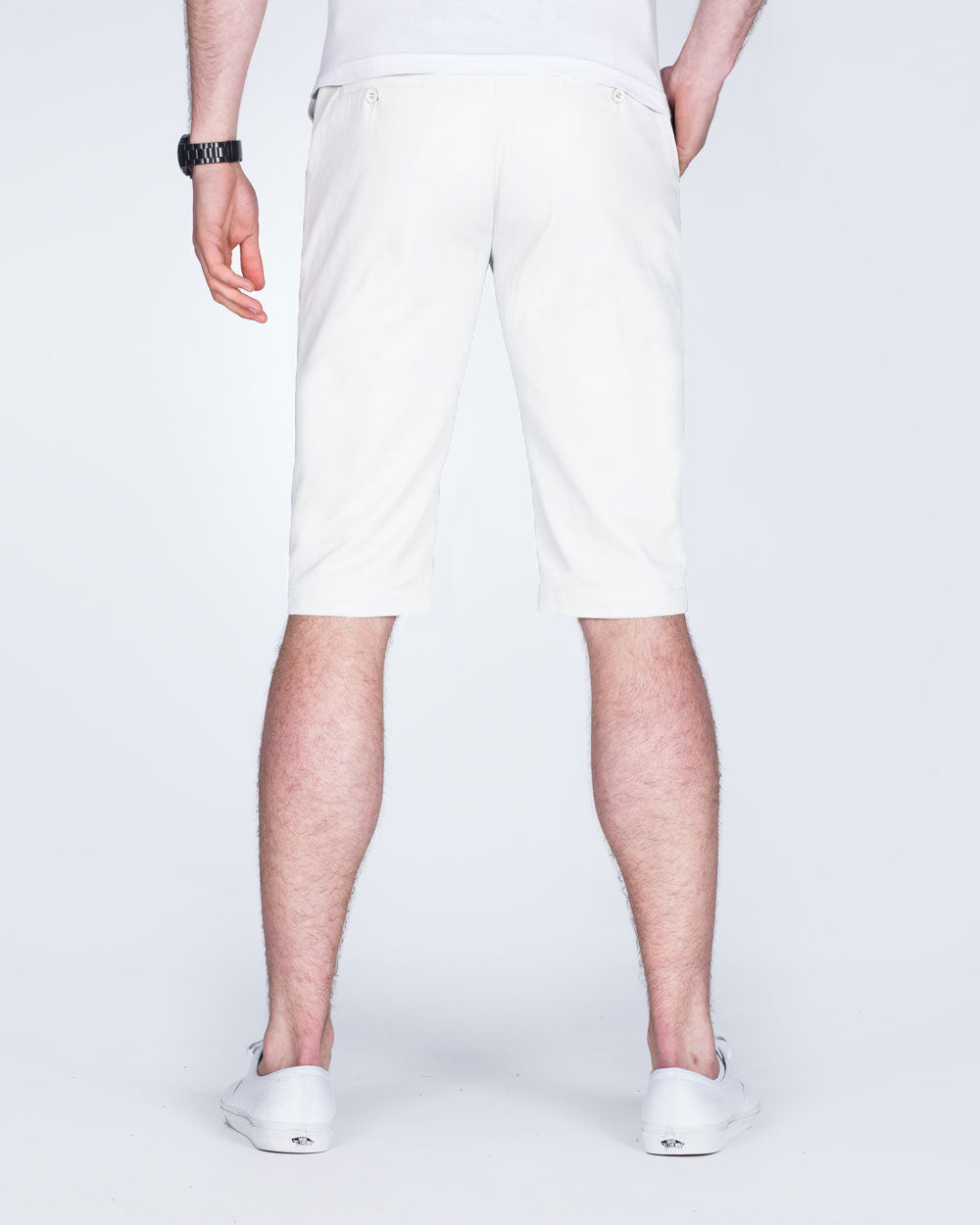 2t Alex Mens Tall Chino Shorts (white) 13 15 Inch Inseam | Tall Mens ...
