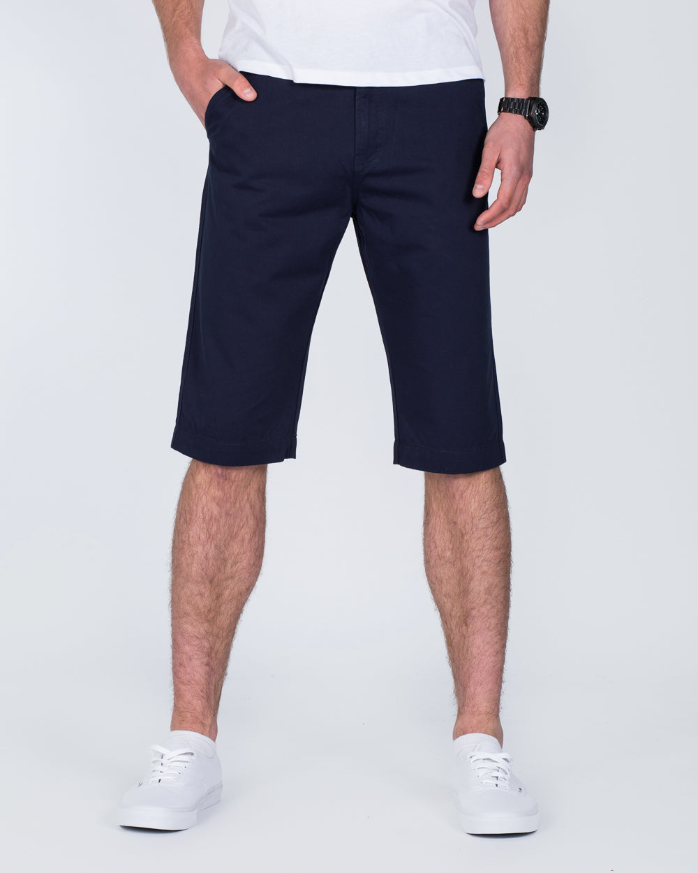 Ed Baxter Marakesh Tall Chino Shorts (navy)