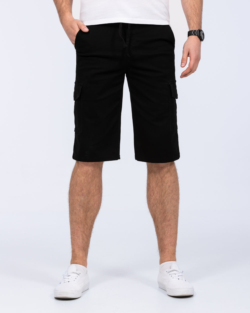 2t Mateo Tall Cargo Shorts (black)