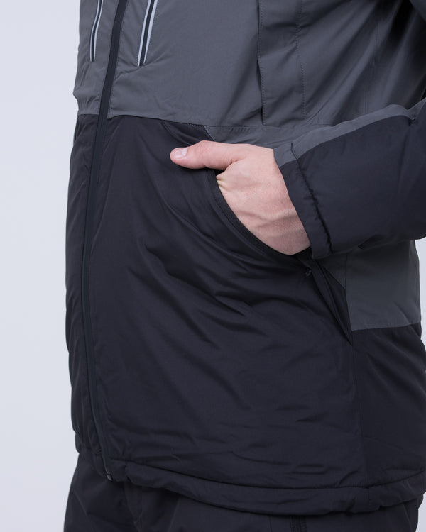 North 56 Tall Waterproof Ski Jacket (black/grey)