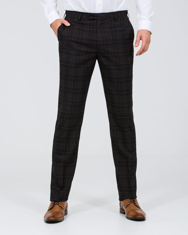 Skopes Alton Slim Fit Tall Suit (brown/blue/black)