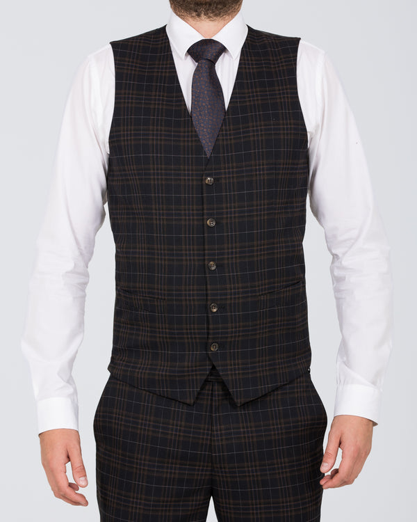 Skopes Alton Slim Fit Tall Suit (brown/blue/black)