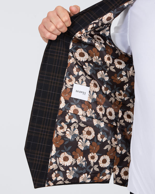 Skopes Alton Slim Fit Tall Suit (brown/blue/black)