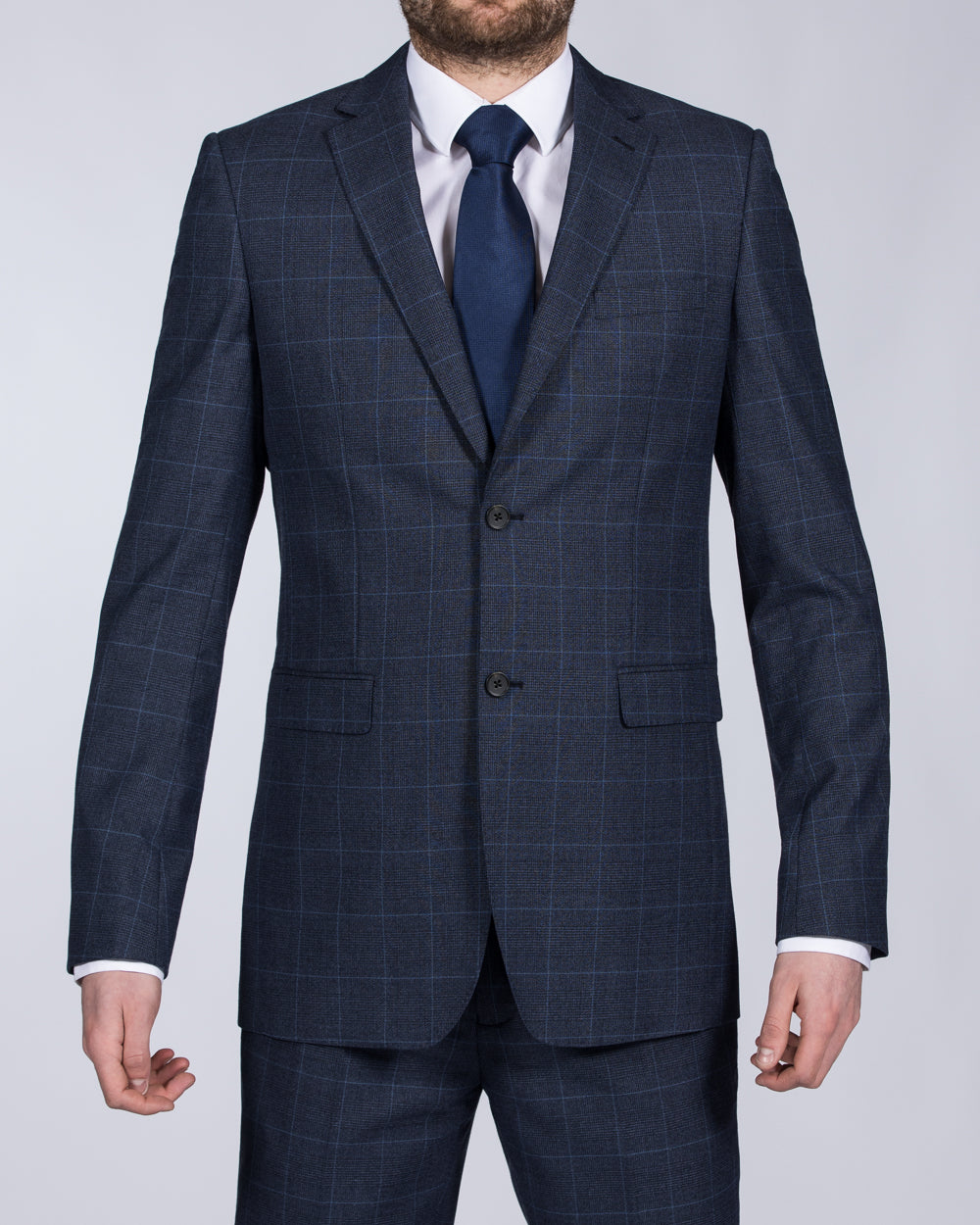Skopes Anello Tall Suit Extra Long Jacket (blue) | Tall Mens Clothing ...