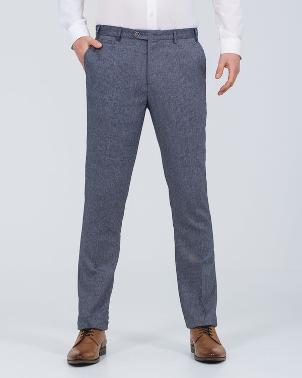 Skopes Jude Slim Fit Tall Suit (blue herringbone)