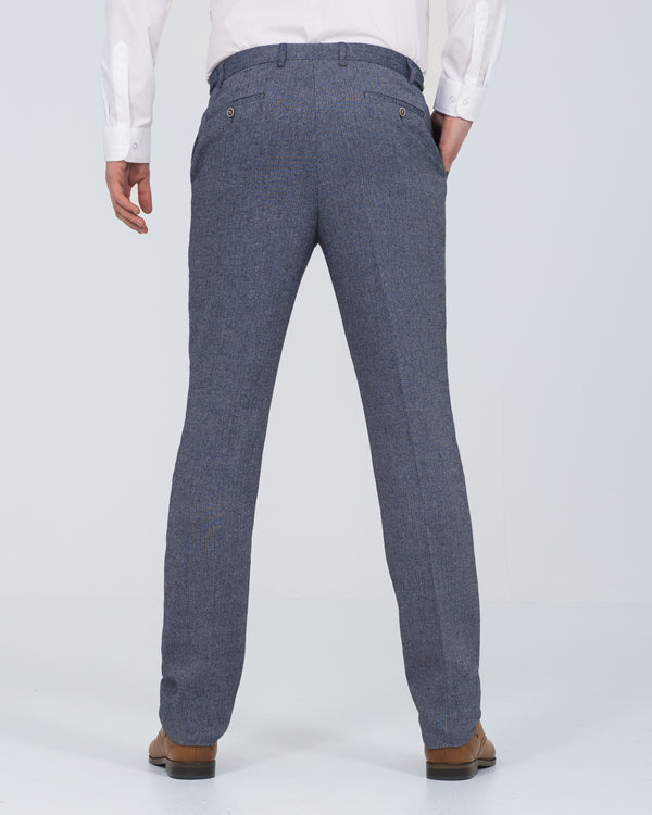Skopes Jude Slim Fit Tall Suit (blue herringbone)