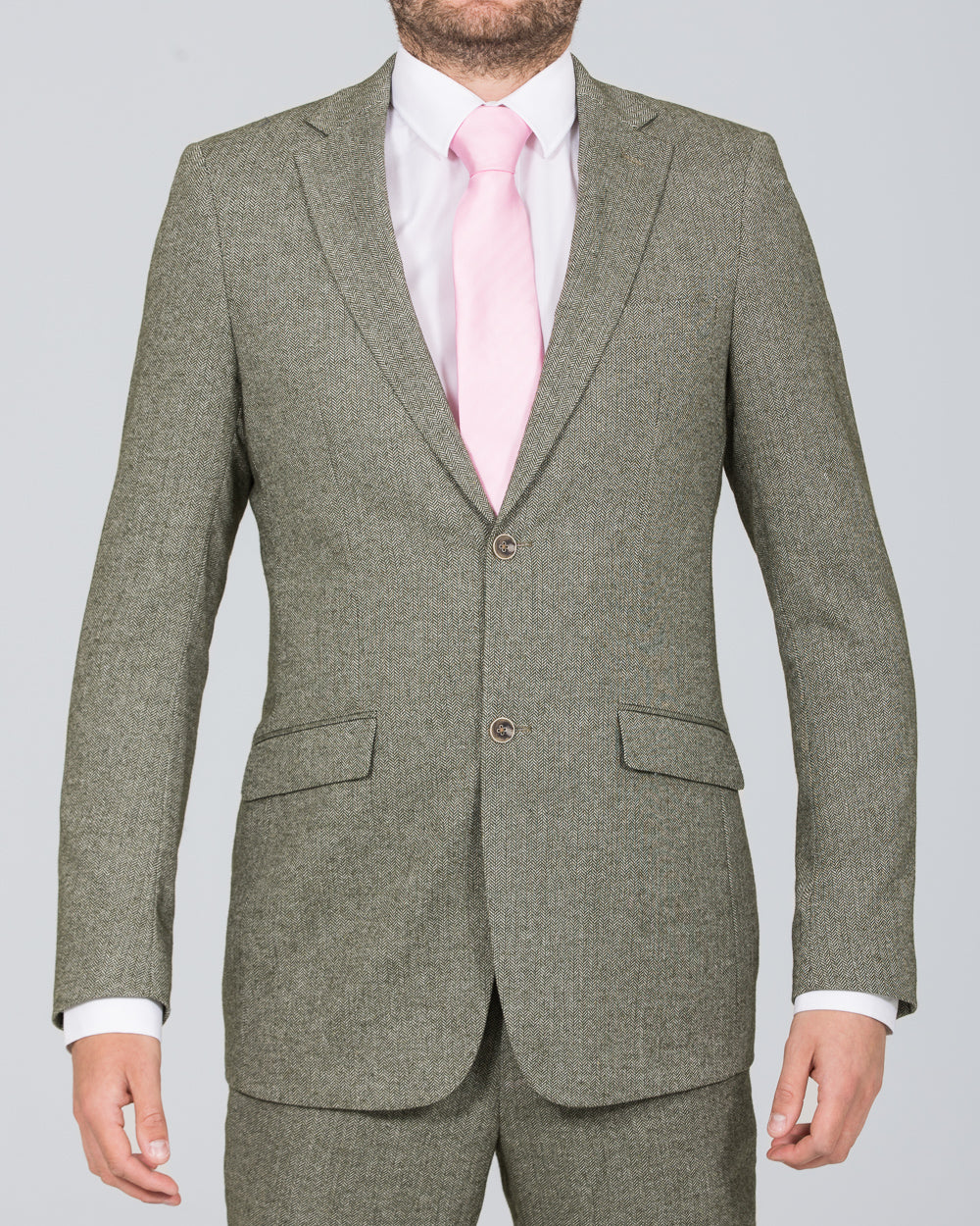 Big And Tall Suit For Men - Jacket + Pants + Bowtie + Pants - White and Lavender Suit main image 1