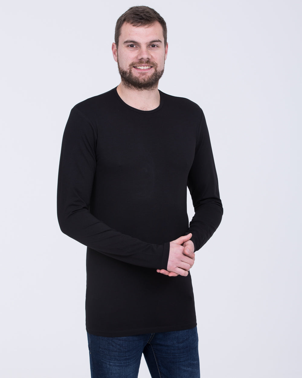 Girav London Long Sleeve Extra Tall T-Shirt (black) | Tall Mens ...