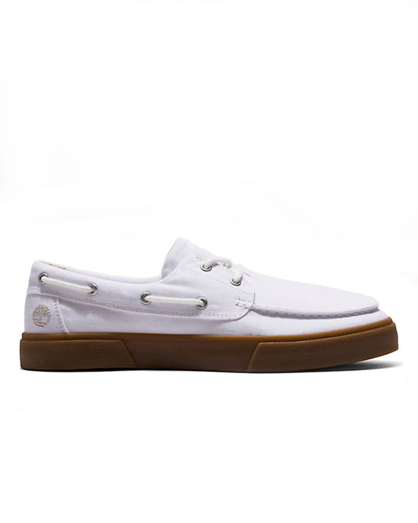 Timberland Union Wharf 2.0 EK+ Boat Shoe (white canvas)
