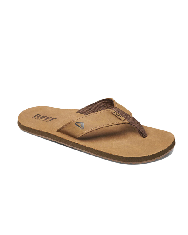 Reef Leather Smoothy Flip Flops (bronze/brown)
