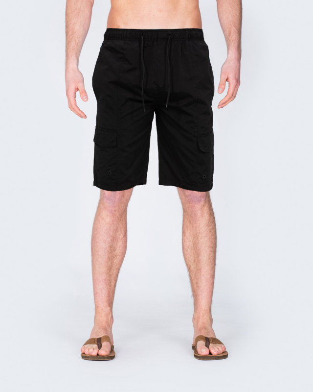 2t Cargo Tall Swim Shorts (black)