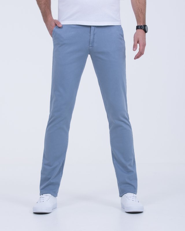 Ed Baxter Slim Fit Tall Garment-Dyed Chinos (storm blue)