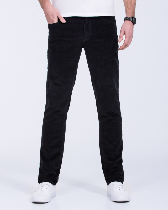 Ed Baxter Slim Fit Tall Cord Jeans (black)